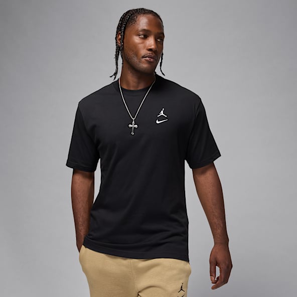 Jordan Black Short Sleeve Short Sleeve Shirts. Nike.com
